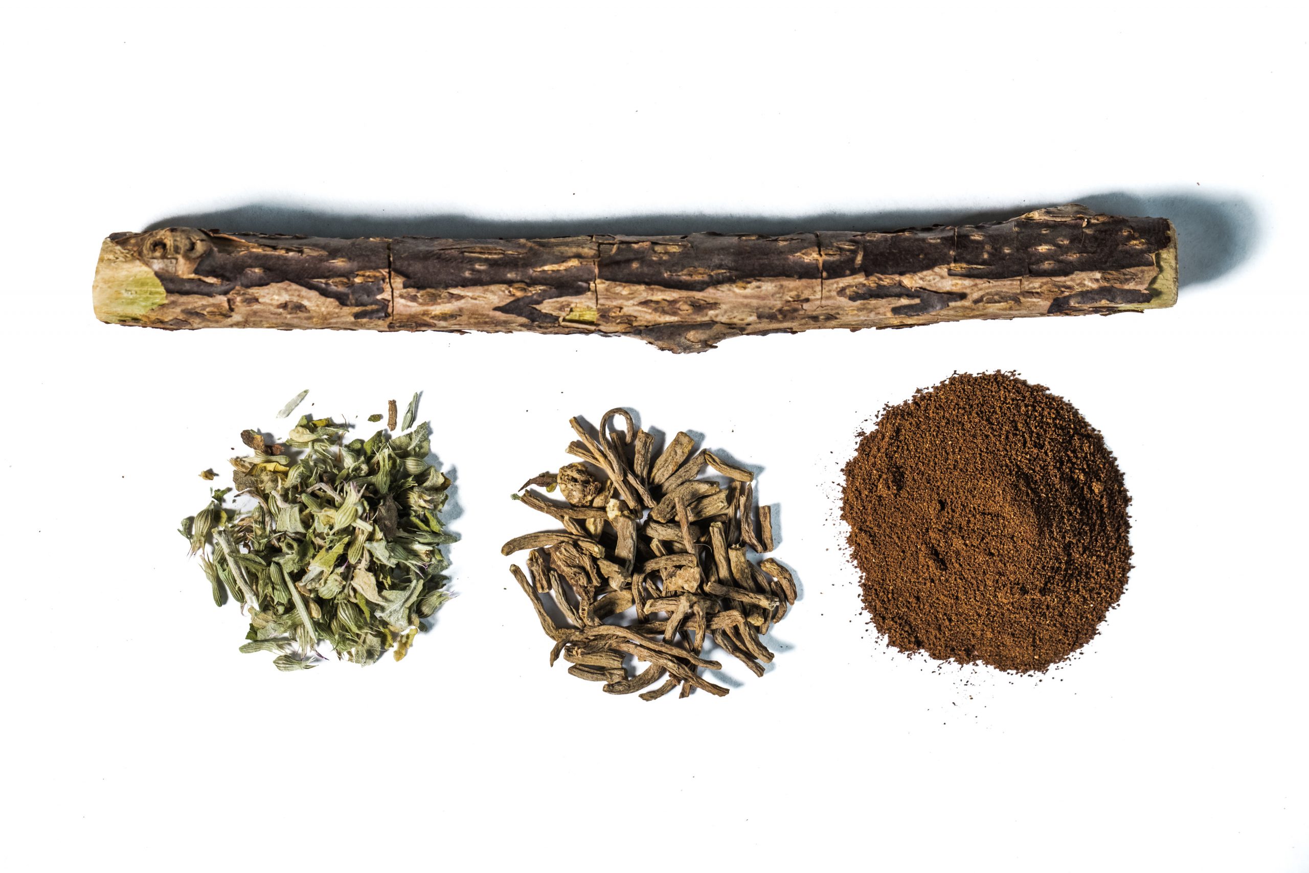 Catnip, silvervine powder, valerian root, and a matatabi chew stick