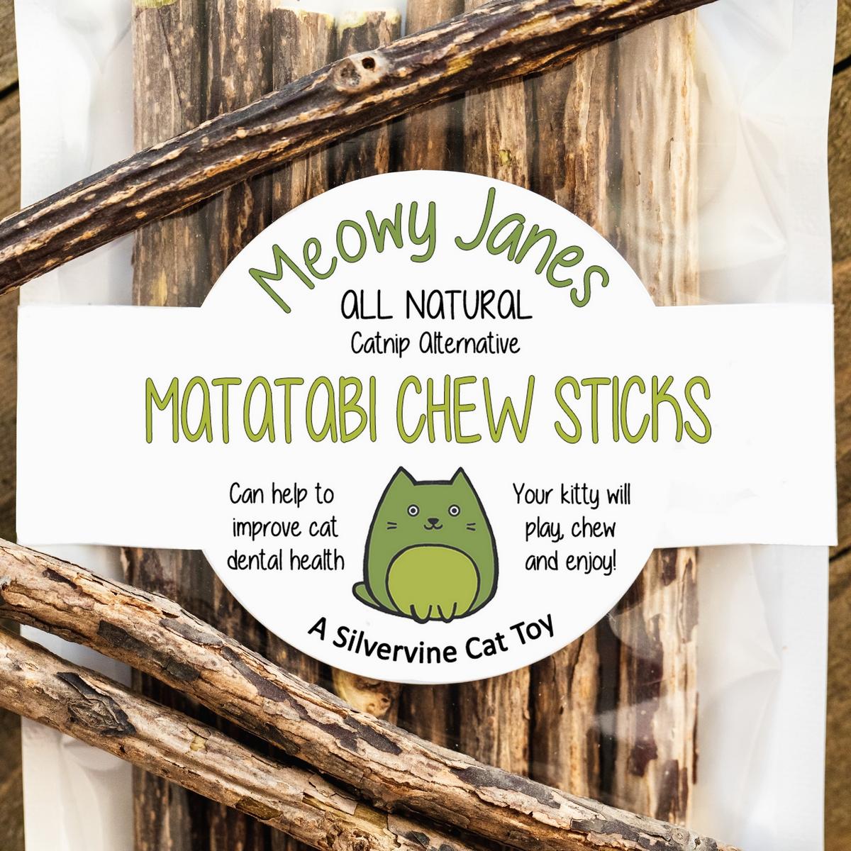 A bag of matatabi sticks for cats