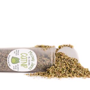 A resealable pop top tube of catnip