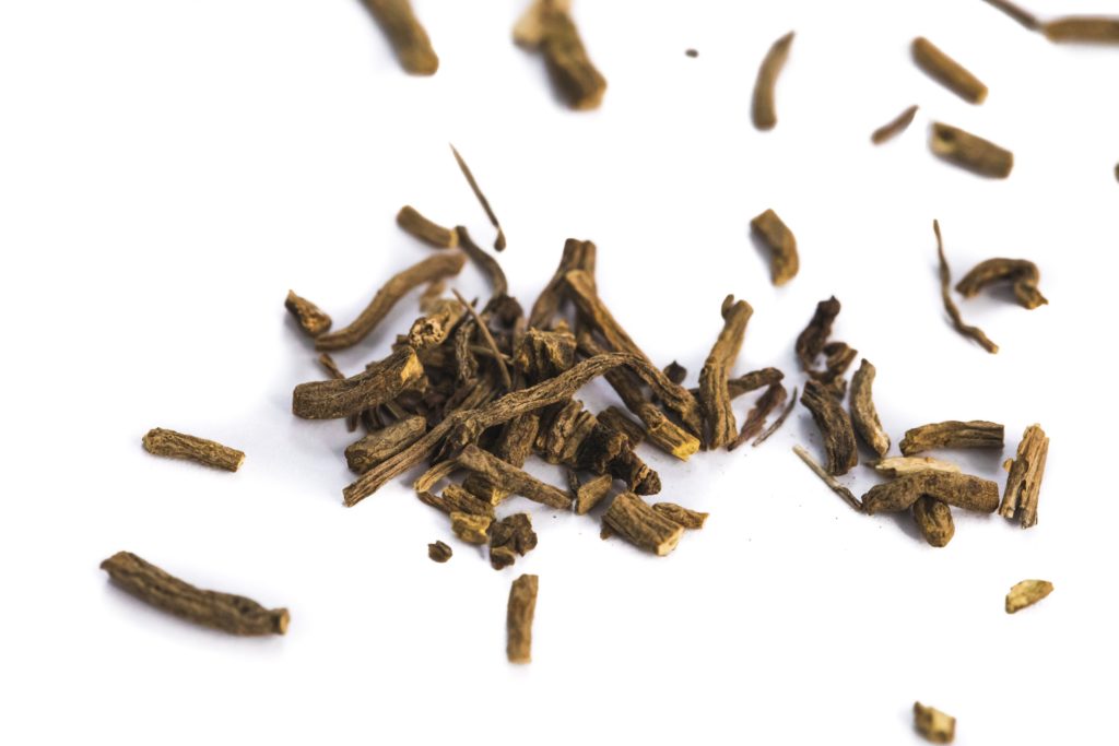 Valerian root close up 