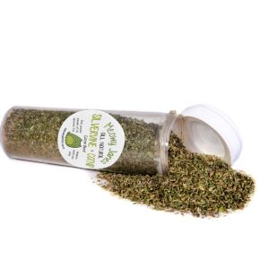 A bottle of a catnip silvervine blend