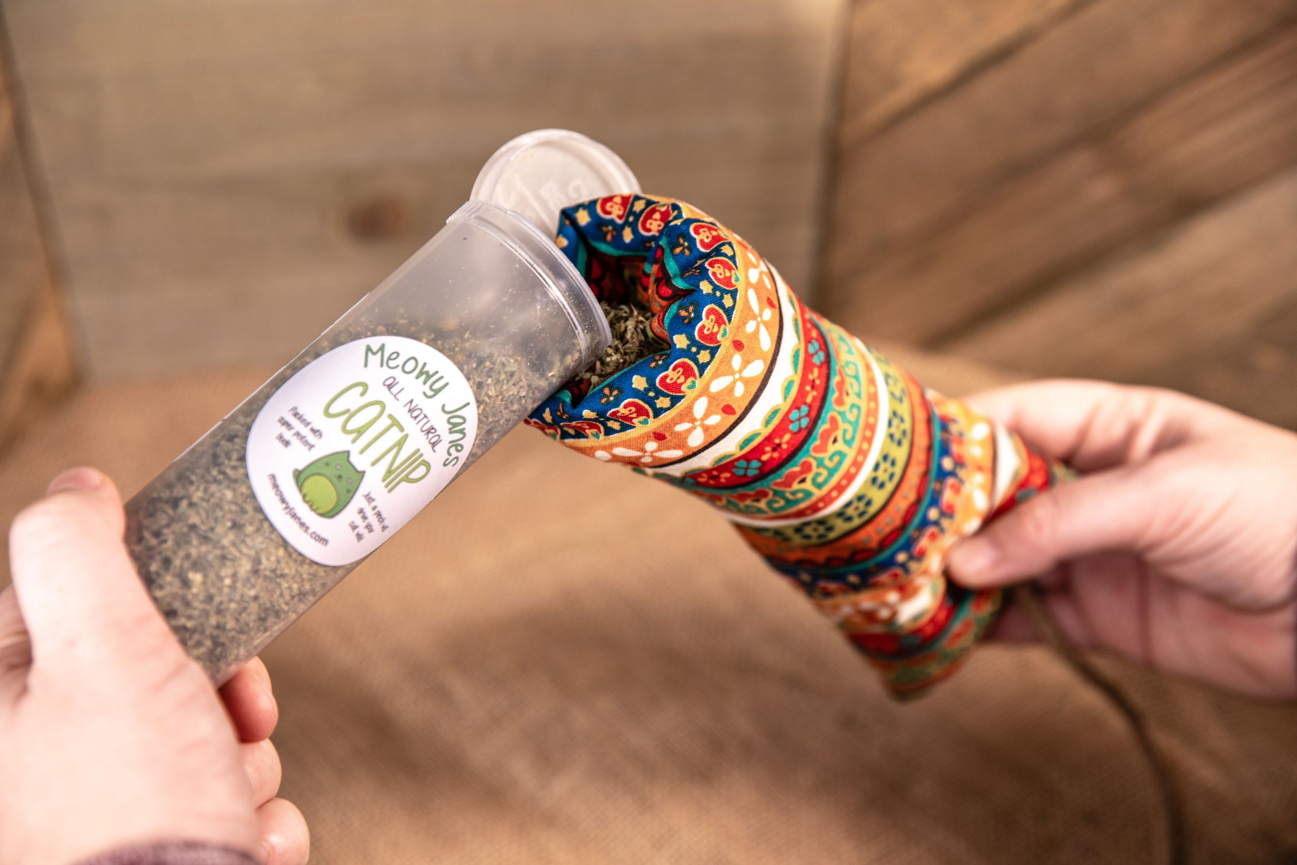 Catnip Kicker with Refillable Pocket