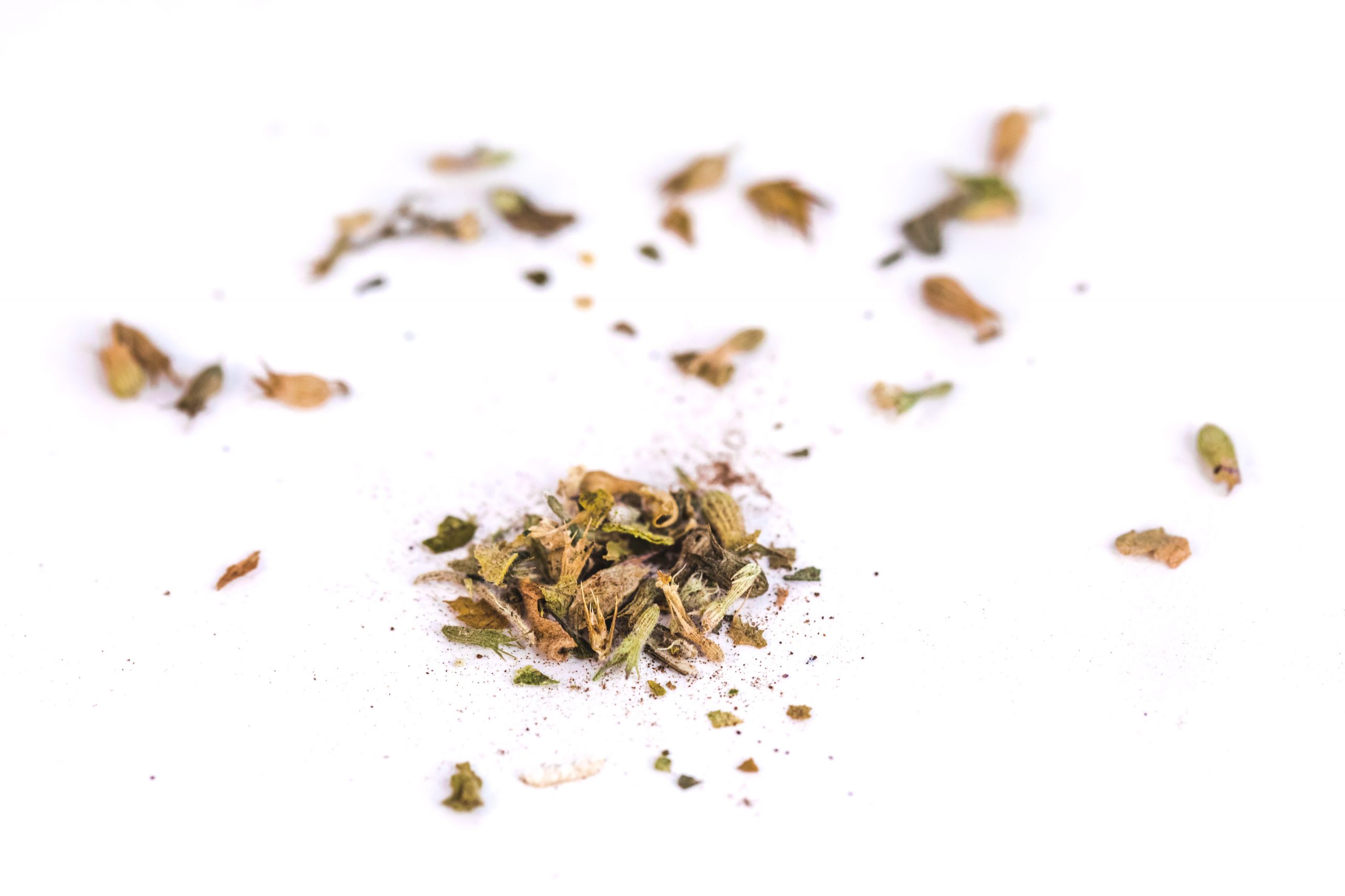 AA pile of a catnip silvervine blend