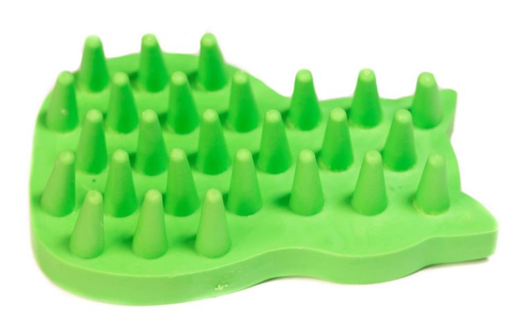 A rubber green brush