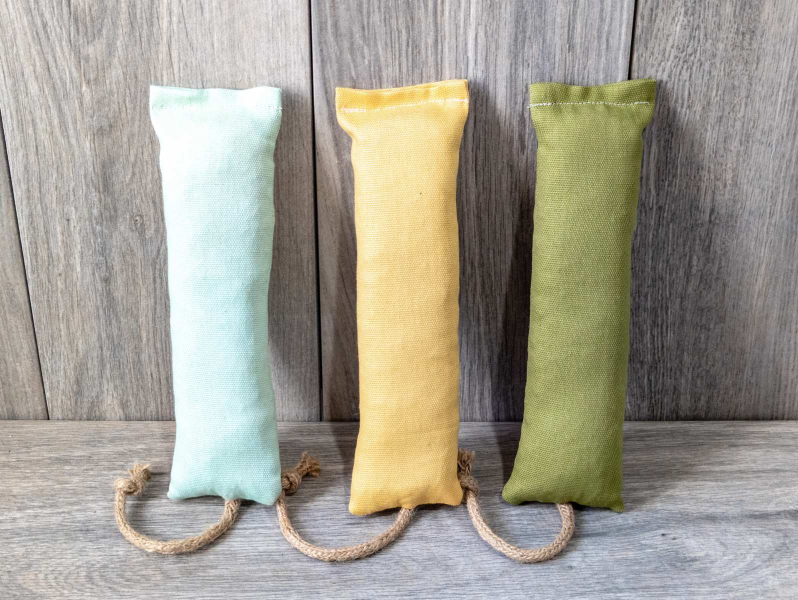 3 small catnip filled kickers in various colors