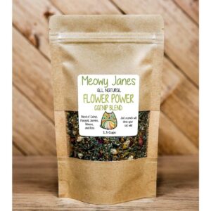 A package of catnip mixed with flowers