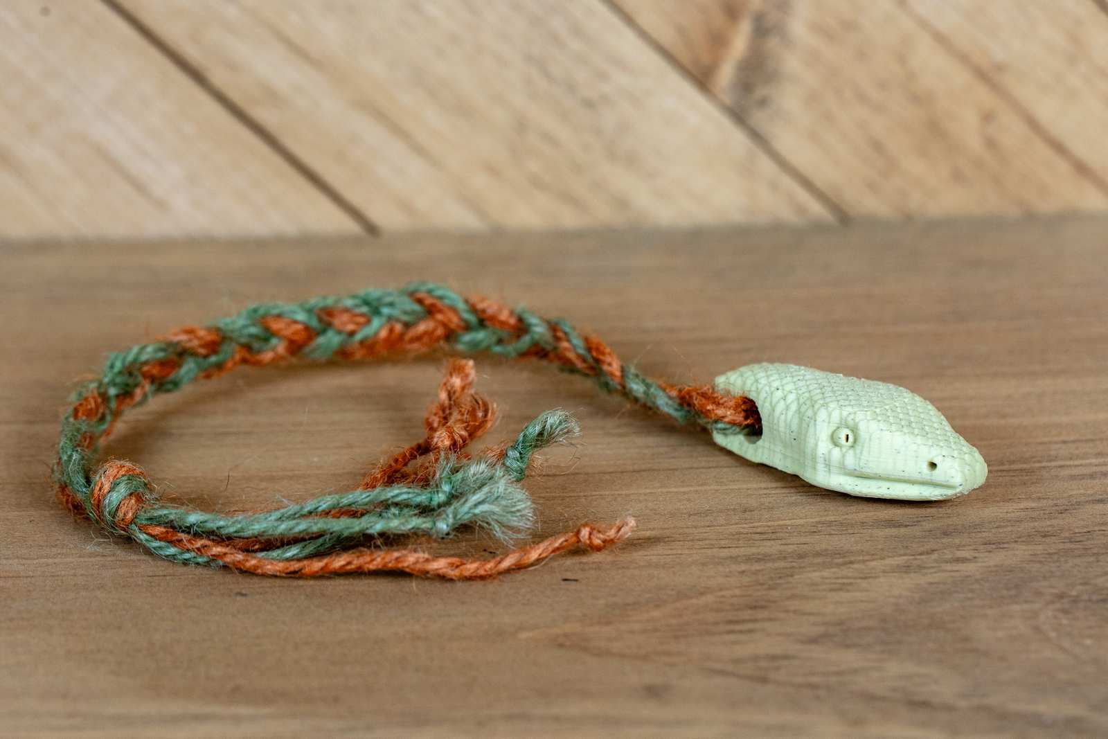 A 3D printed Snake toy for cats