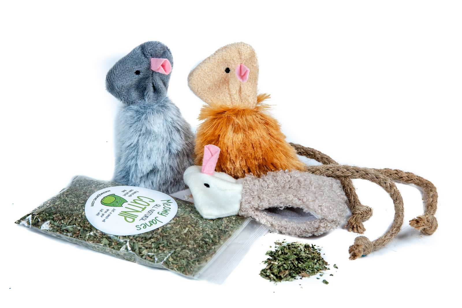 Three Pack - Refillable Fuzzy Mice 2.0