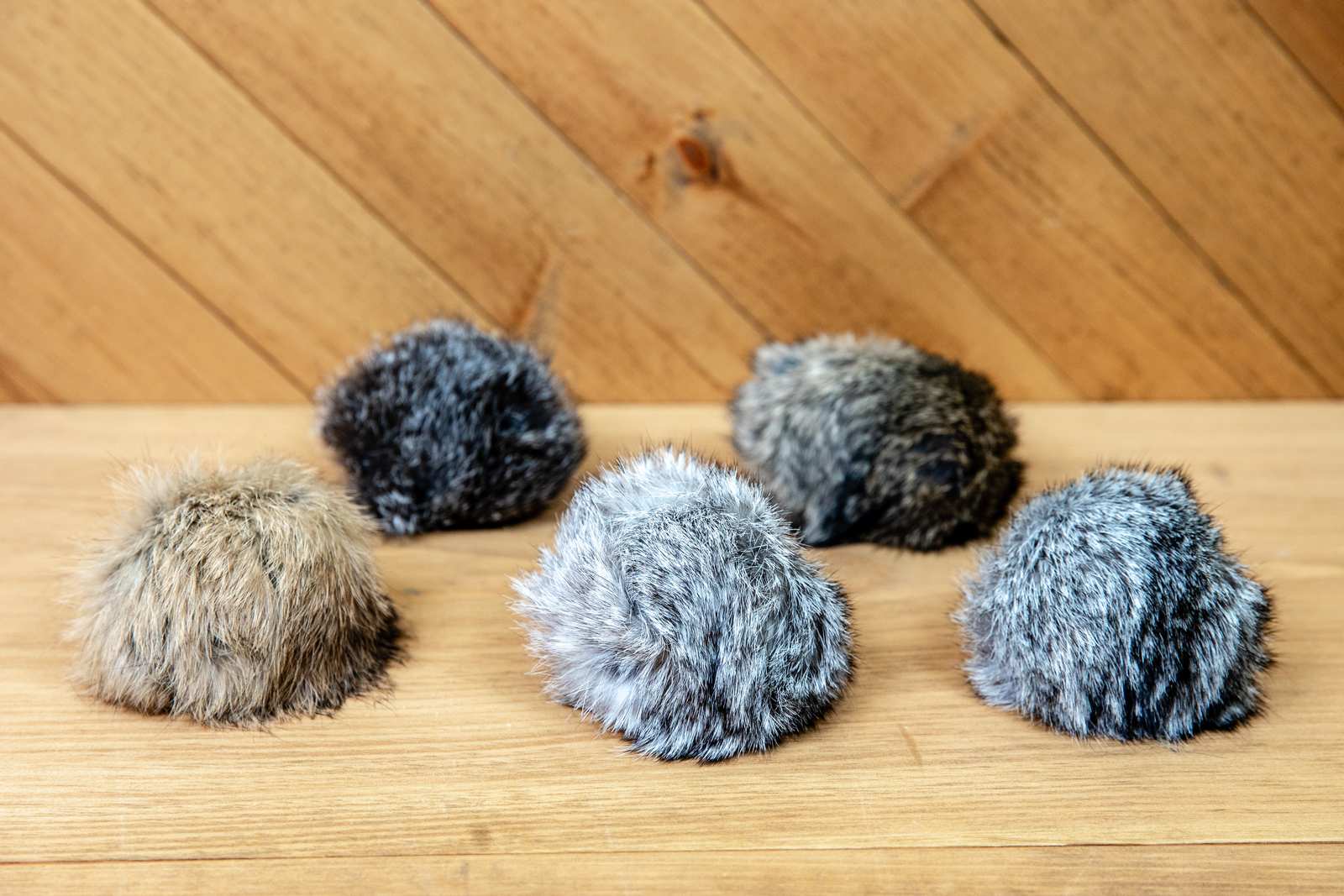 5 Pack Large Real Rabbit Fur Balls - Image 3