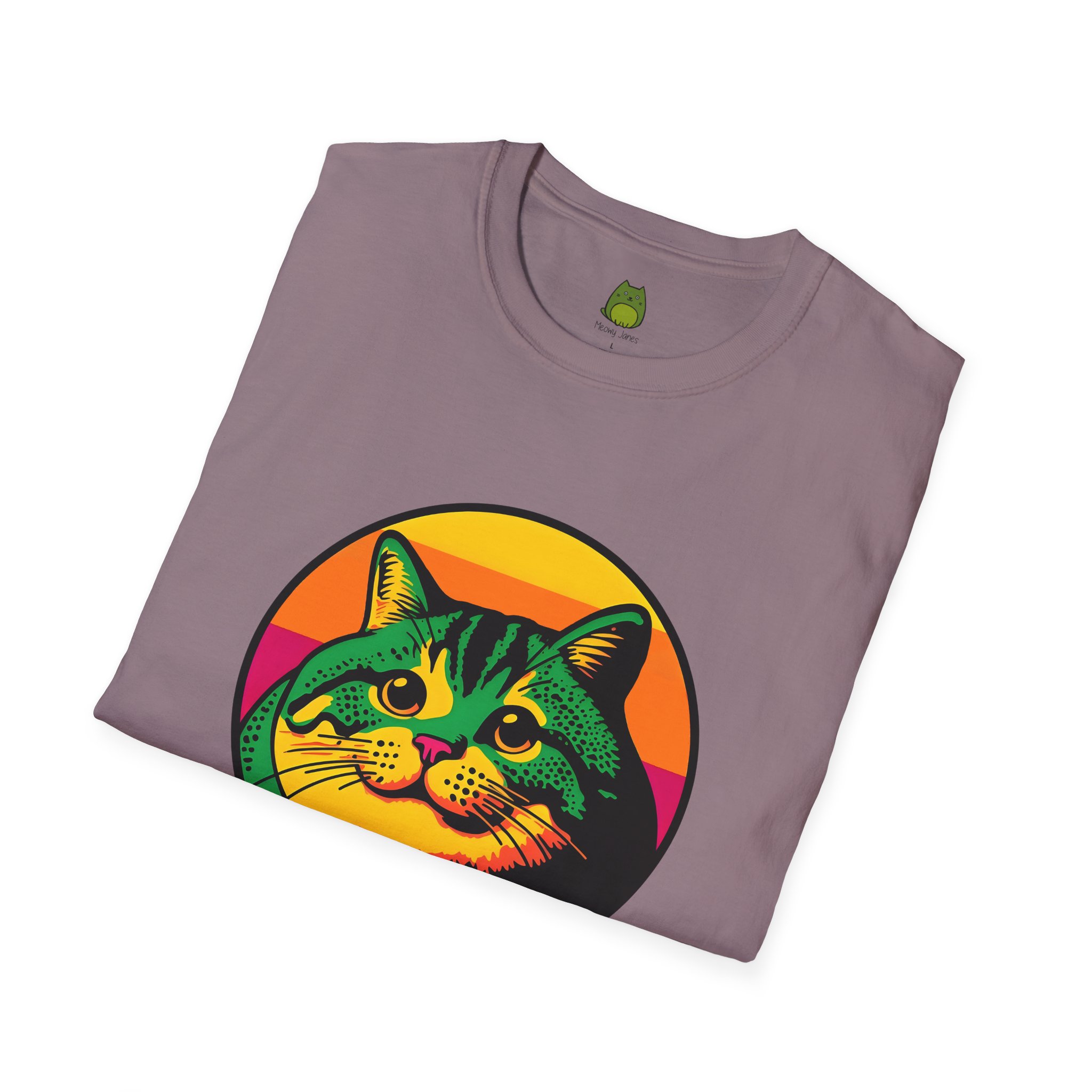 Retro Fat Cat | Meowy Janes Tee - Image 16