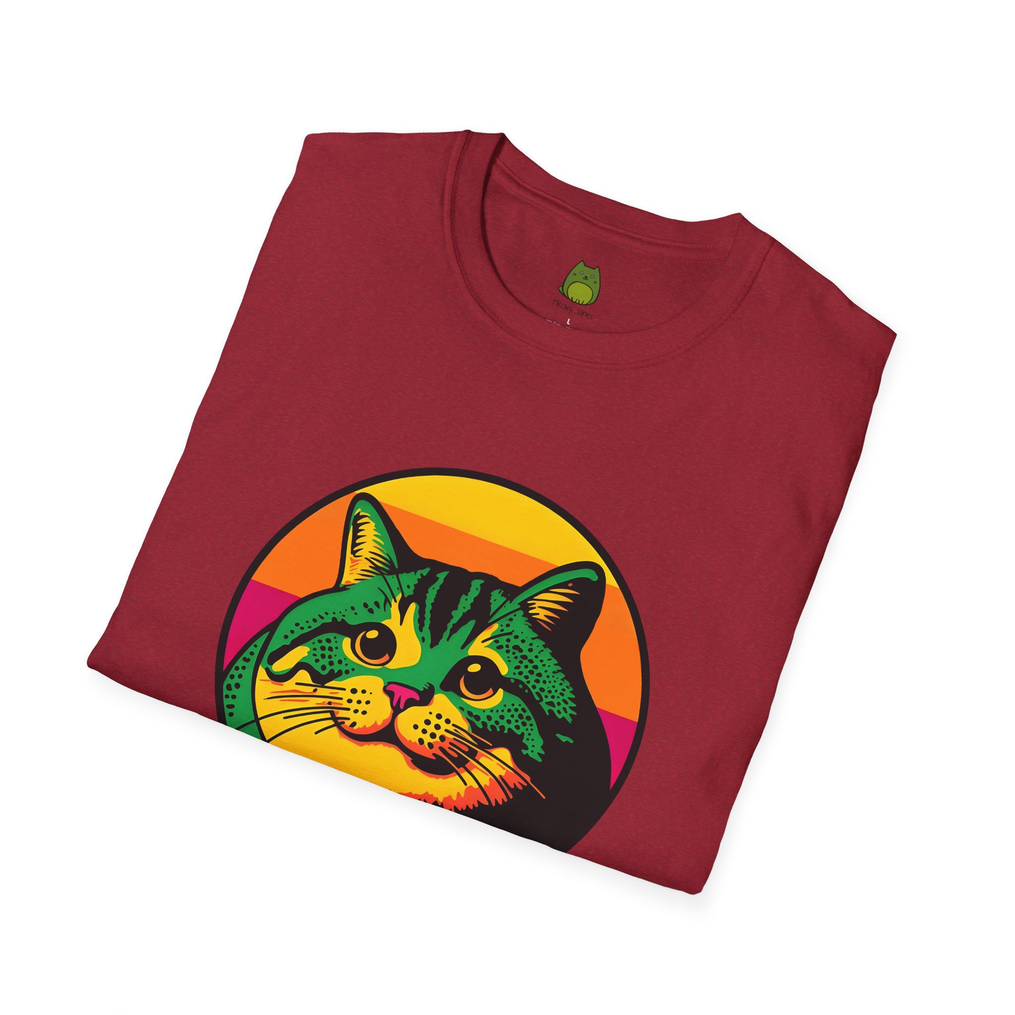 Retro Fat Cat | Meowy Janes Tee - Image 40