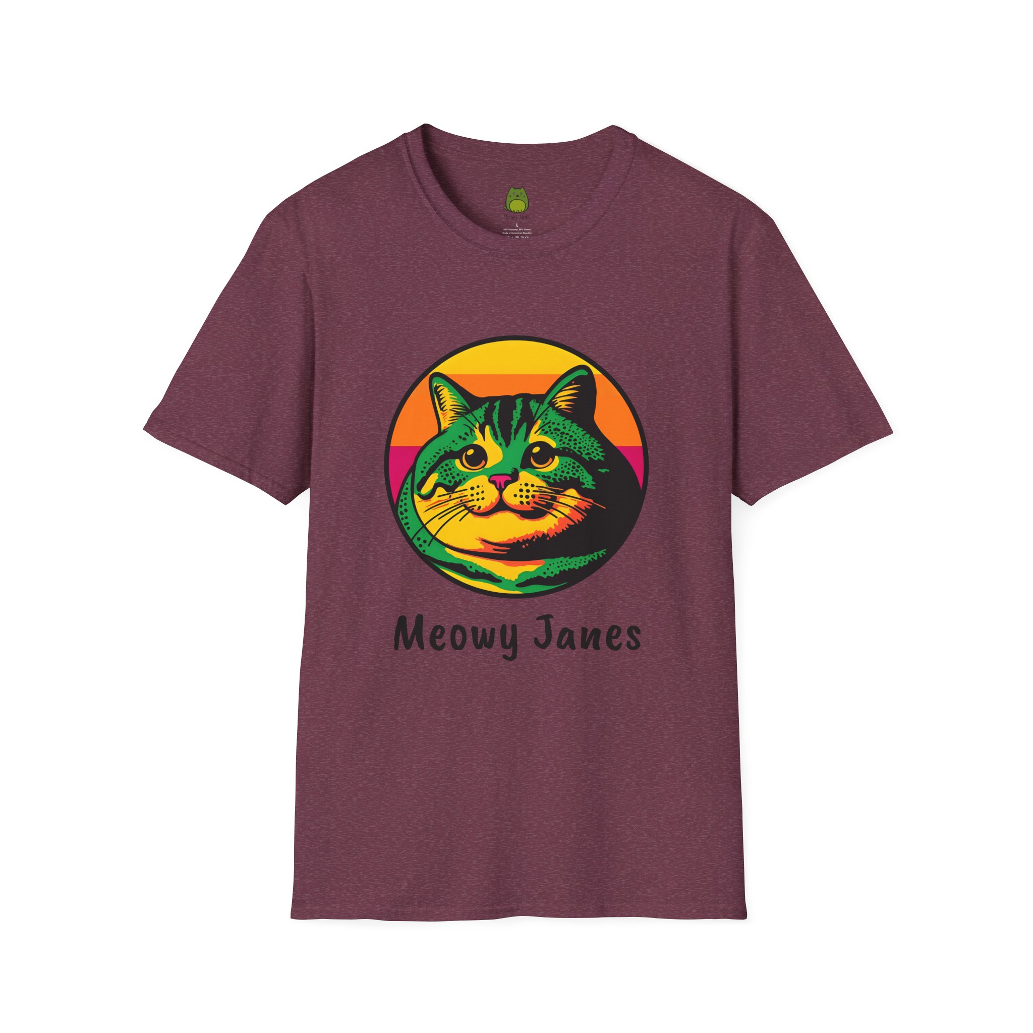 Retro Fat Cat | Meowy Janes Tee - Image 33