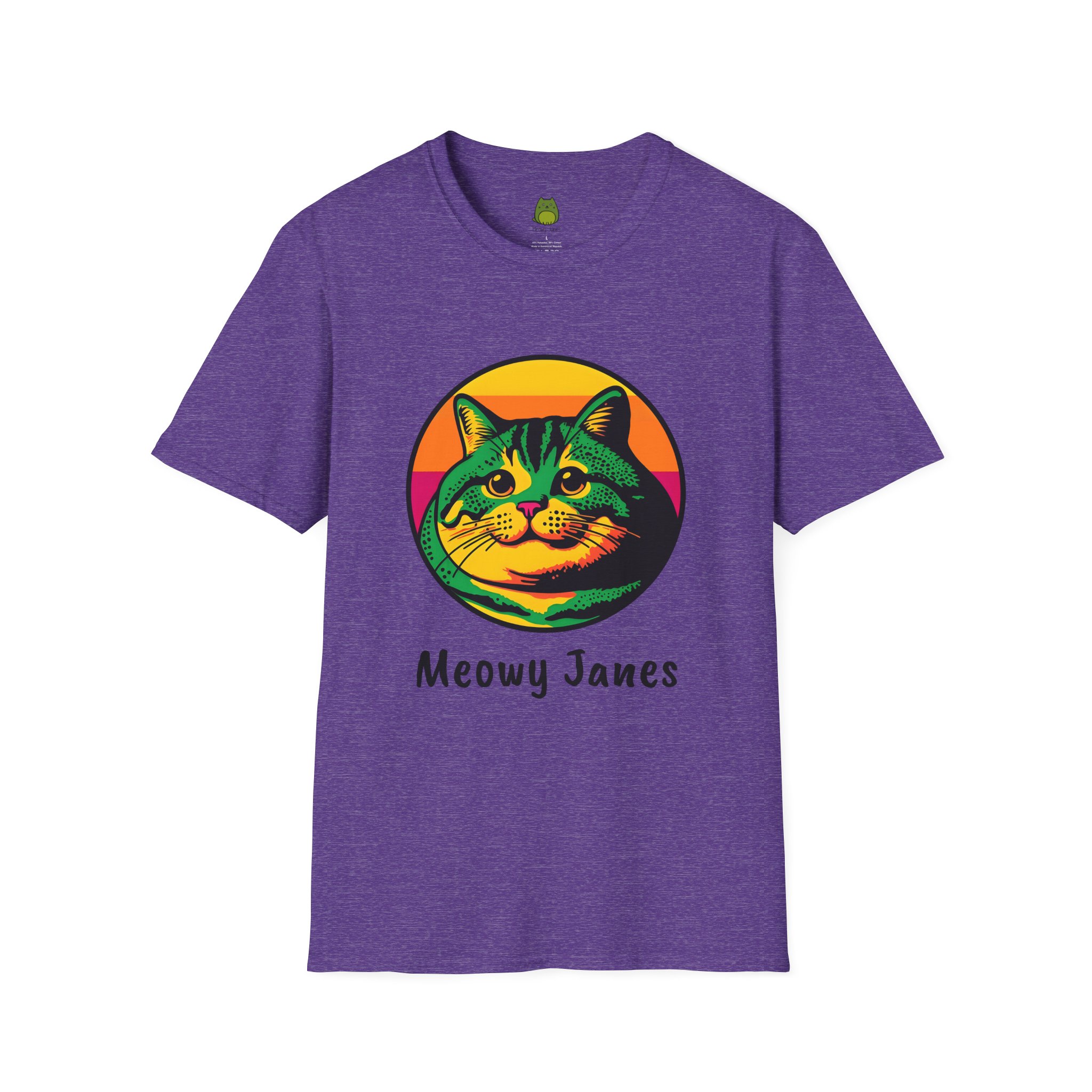 Retro Fat Cat | Meowy Janes Tee - Image 9