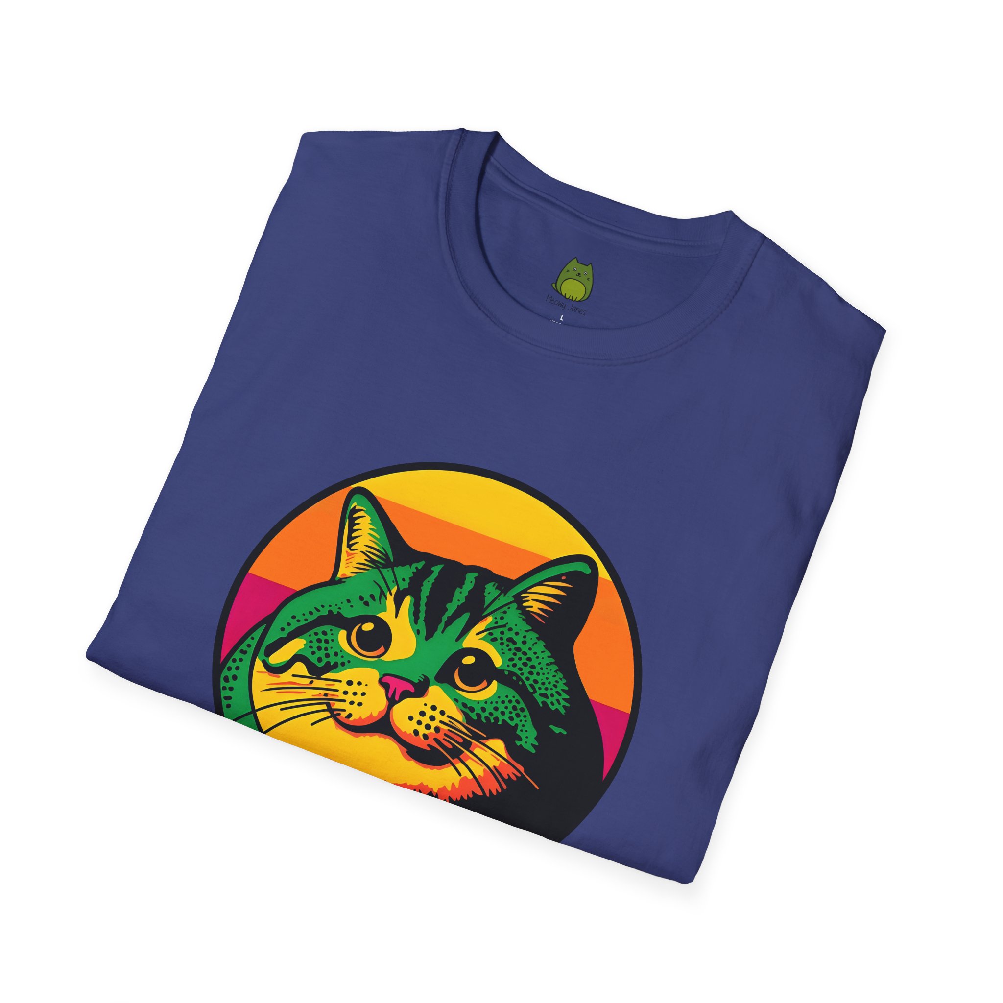 Retro Fat Cat | Meowy Janes Tee - Image 8