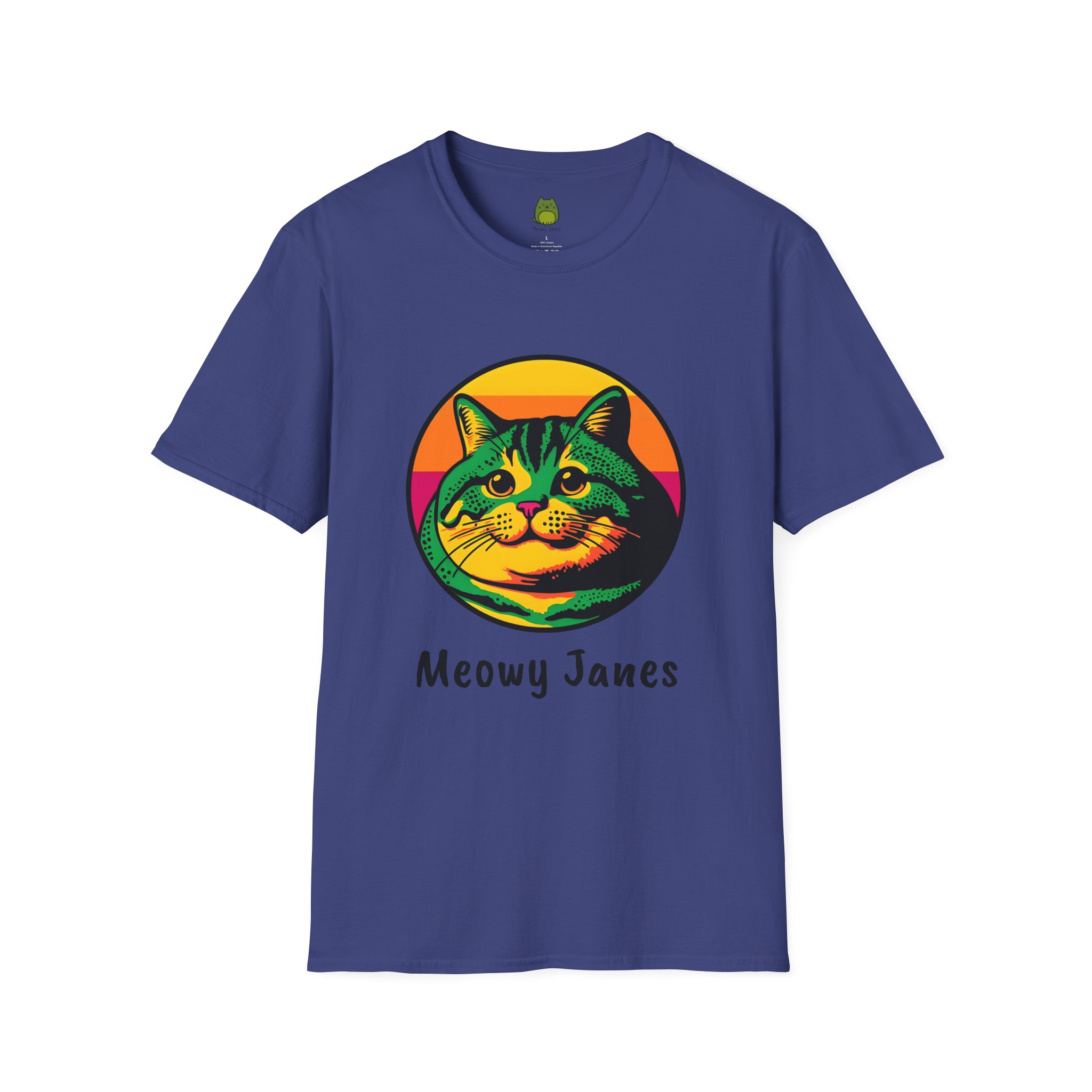 Retro Fat Cat | Meowy Janes Tee - Image 5