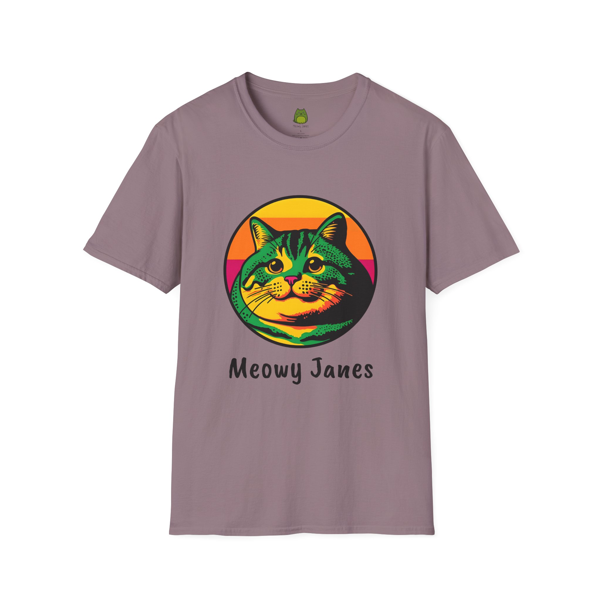 Retro Fat Cat | Meowy Janes Tee - Image 13