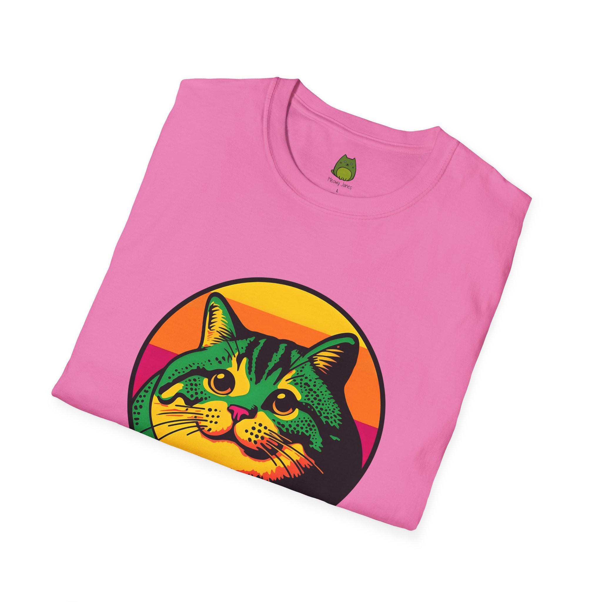 Retro Fat Cat | Meowy Janes Tee - Image 28
